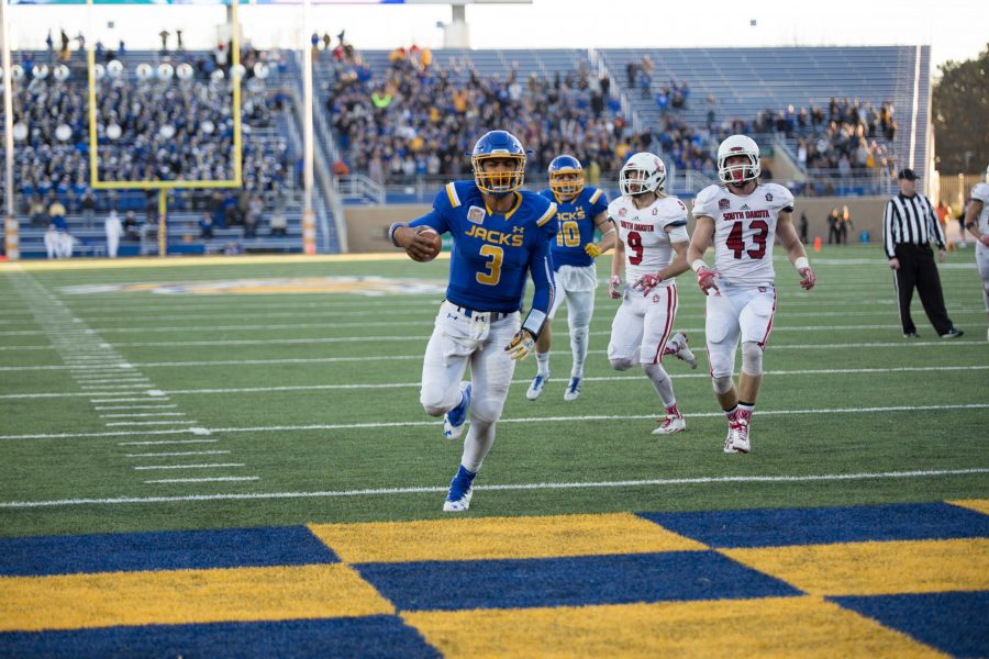 Actions at the football game between South Dakota State and the University of South Dakota. SDSU won 28-21 over the Coyotes.