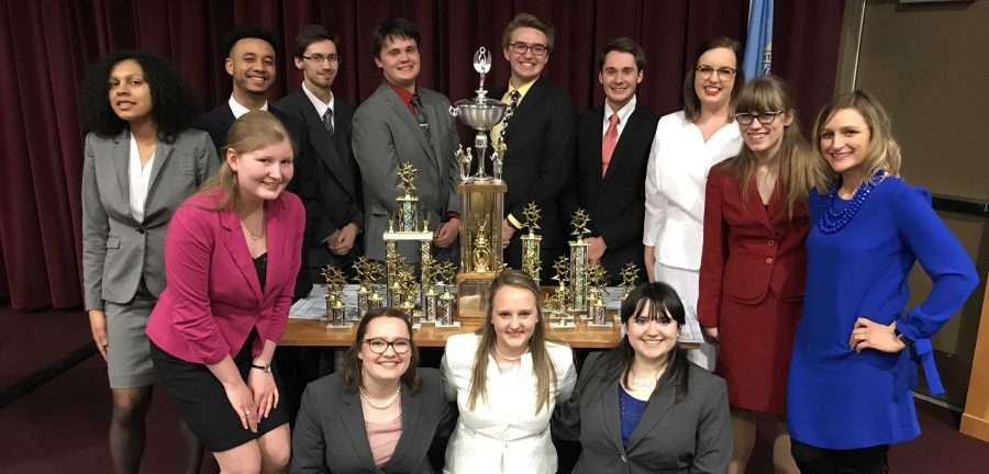 SUBMITTED
The South Dakota State forensics team had a successful competition at the Dakota State tournament Feb. 17. The team competes in speech and debate events all over the Midwest. 