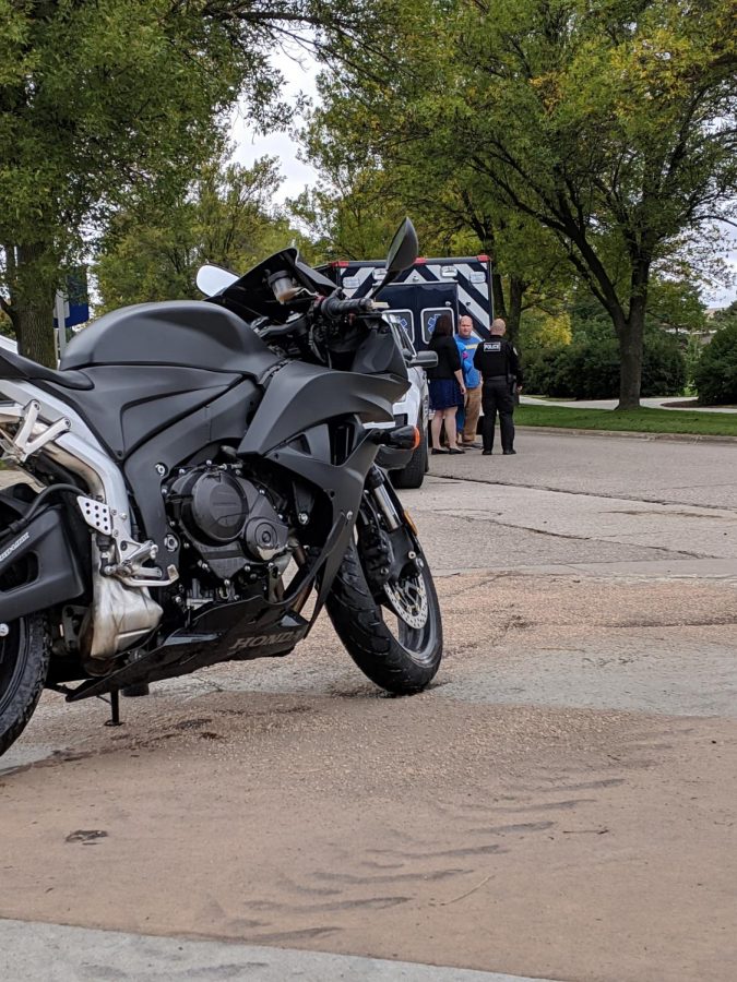 Student receives minor injuries in motorcycle accident on campus