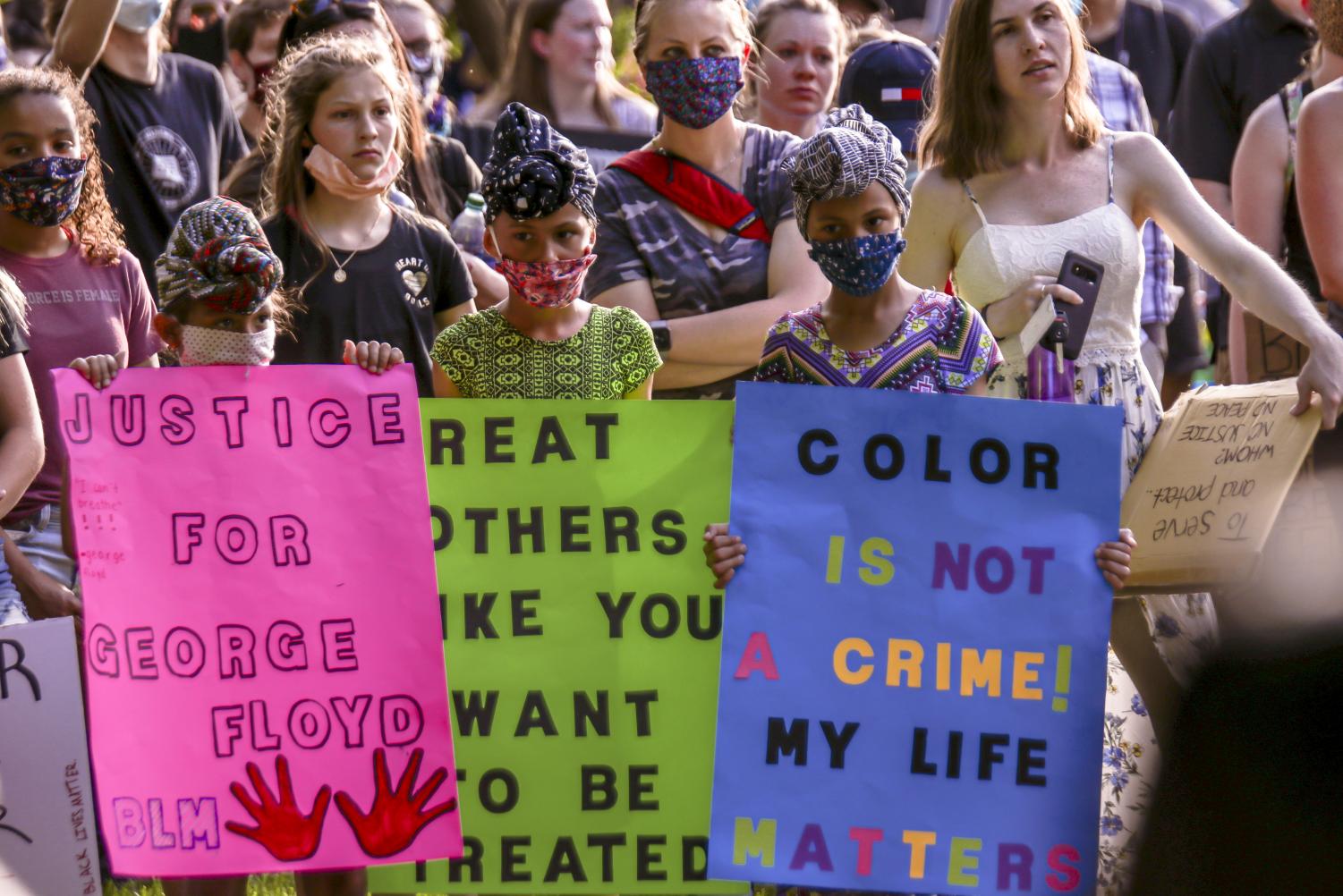 Black Lives Matter protest in downtown Brookings