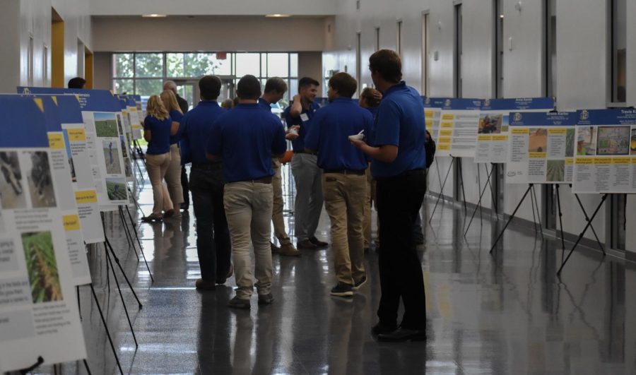 Ag industry leaders, students and faculty gathered in the Raven Precision Agriculture Center for the second Precision Connect event Friday, Sept. 16. Along with breakout sessions, students presented their summer internship experiences.