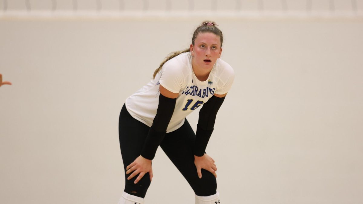 Katie Van Egdom during the season opening match against Augustana at Brookings High School Friday, Aug. 18, 2023. 