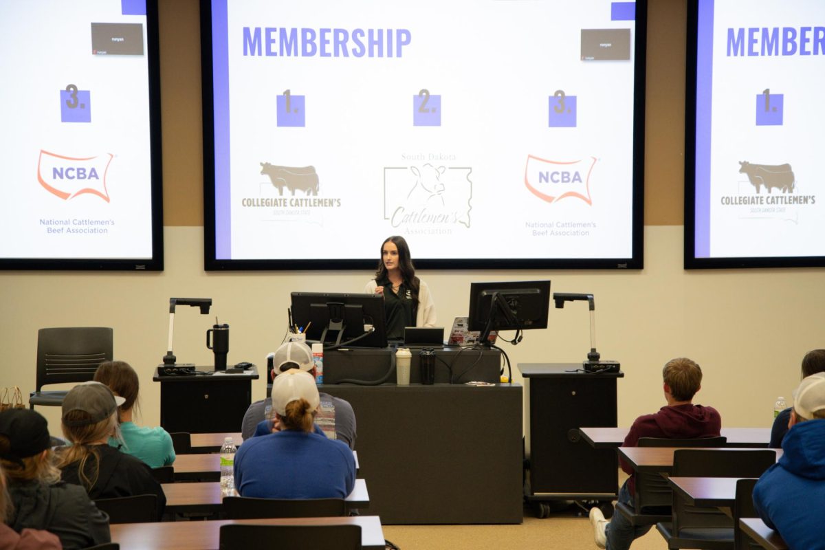 The Collegiate Cattlemen’s Club was formed earlier this by Issac Berg to help students to help students learn more about the industry and also connect with industry leaders.