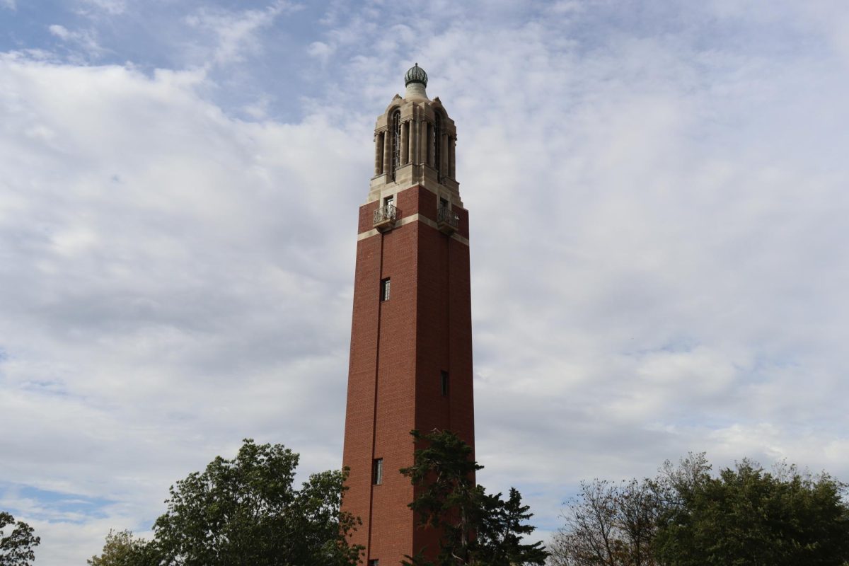 The Coughlin Campanile playing music was a tradition dating back to 1929, including hourly chimes and a playlist of songs. 