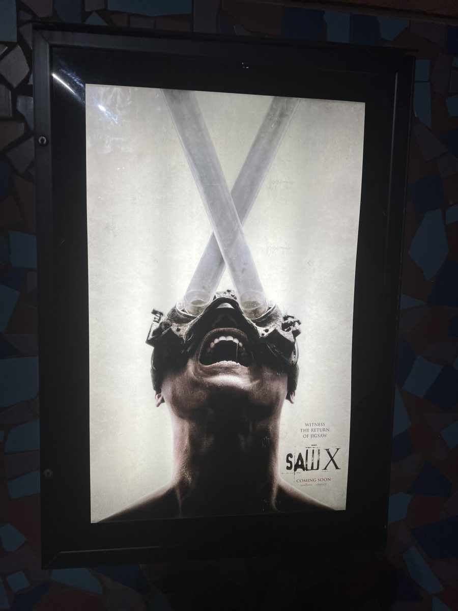 Saw X movie poster.
