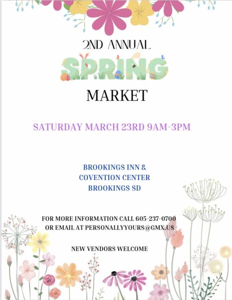 The Second Annual Spring Market  is coming  back to Brookings