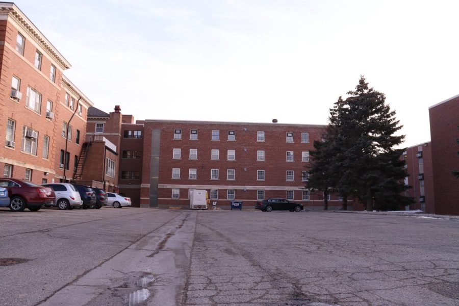 The Wecota Annex, shown in this file photo, on the west side of campus was scheduled to be demolished in 2022, but no progress has been made on the project.