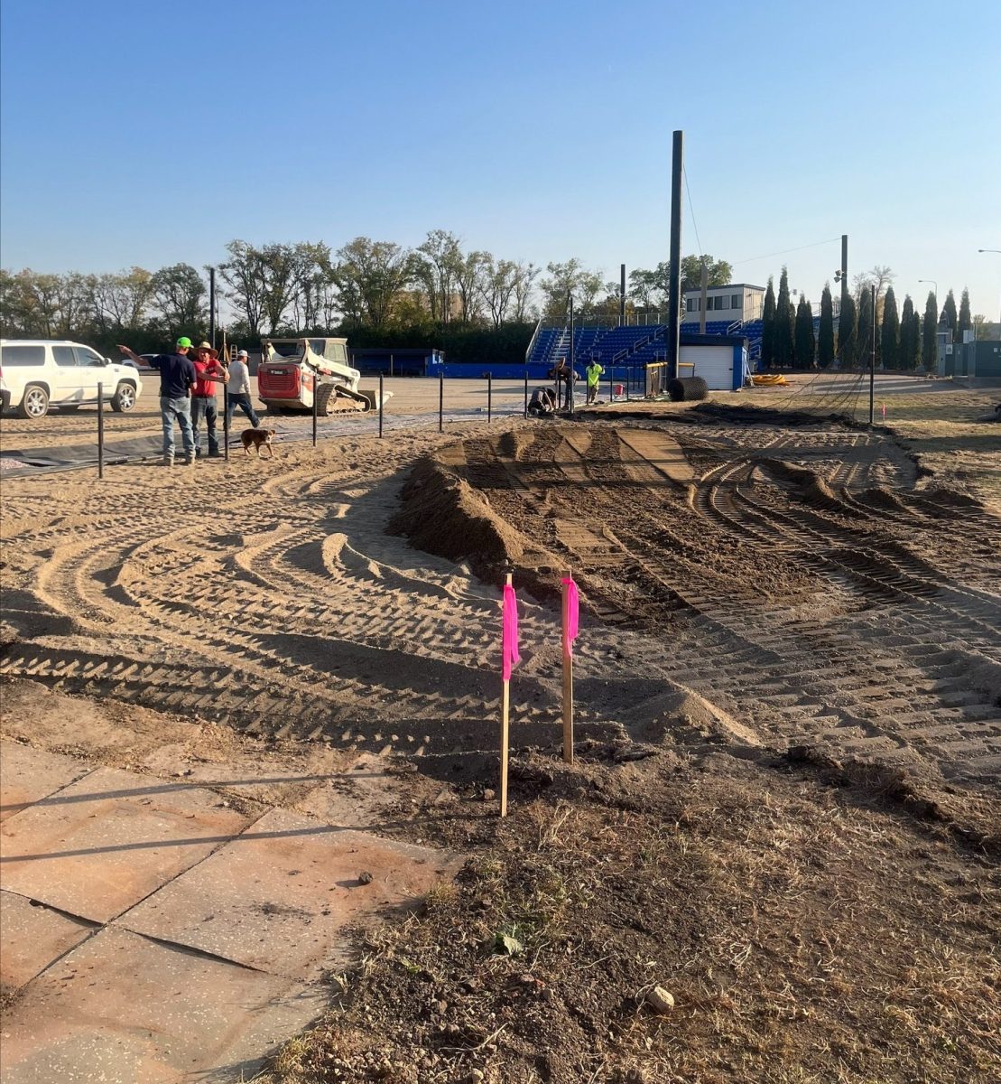 Construction underway for the Jackrabbit softball and baseball fields