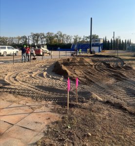 Construction underway for the Jackrabbit softball and baseball fields