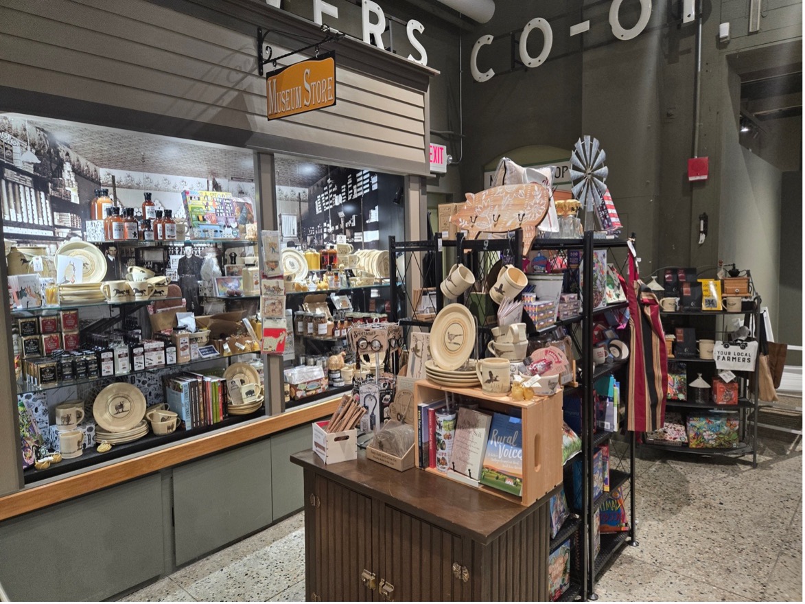 The South Dakota Agricultural Heritage Museum Gift Shop includes a variety of gift items, many from South Dakota.