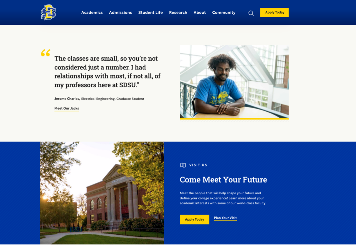 On Jan. 21, 2025, SDSU plans to update their website. The update has cost the University $600,000, and they have been working with tech company Lullabot to roll out the new look. 