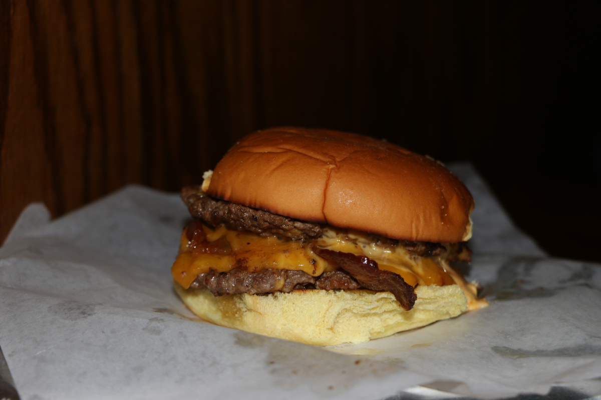 This is a picture of 2024’s winning burger, the “Drunken Lucy”. The Burger is still sold at Pints and Quarts