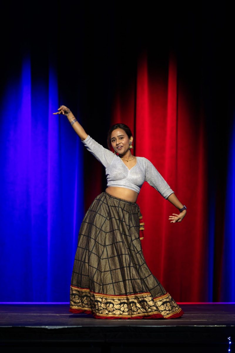 This is just one of many performers at from SDSU’s International Night. The night was full of traditional dancing, music and food. The event was attended by over 250 and was attended by Brookings mayor Oepke “Ope” Niemeyer.