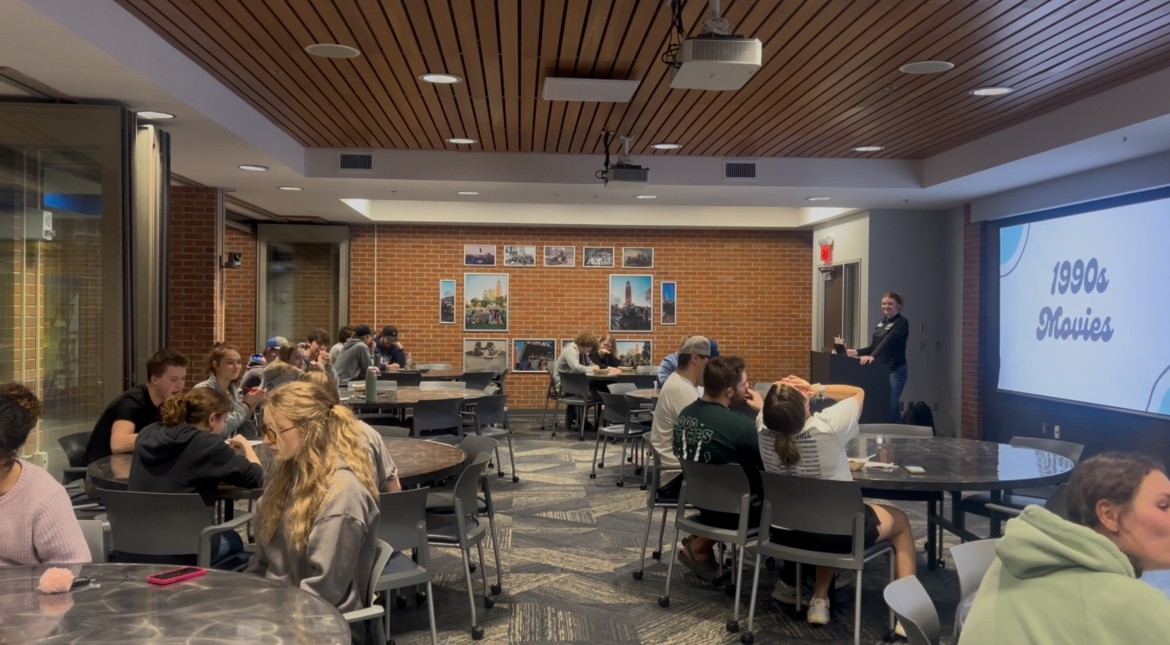  UPC hosts first-ever generational trivia night where teams competed for cash prizes in the Hobo Day  Gallery on Monday, Mar. 3.