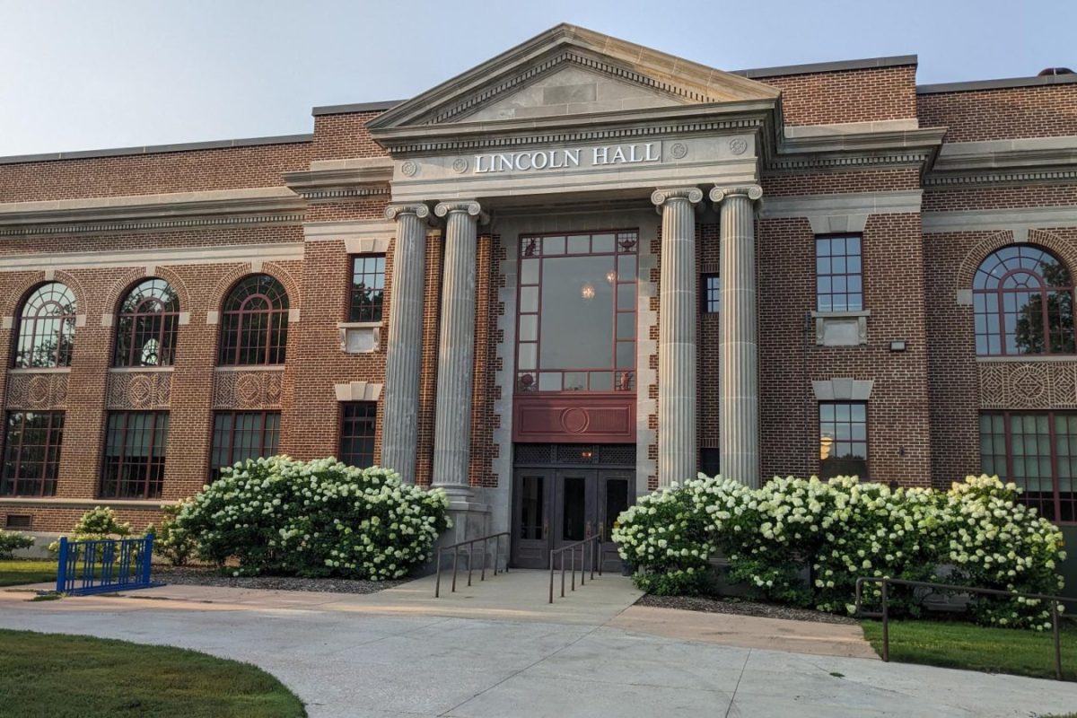 Lincoln Hall was originally built in 1927 to be the campus library. It is currently home to the College of Arts, Humanities, and Social Sciences. 