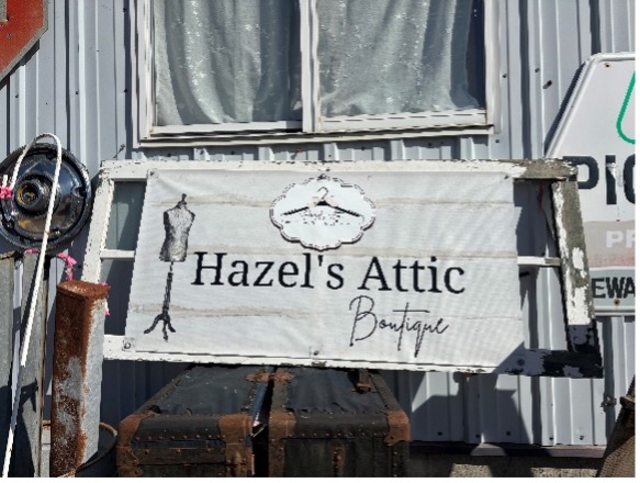 Hazel's Attic is located at 219 First Street South in downtown Brookings, next to vintage store Rabbit on the Rail.