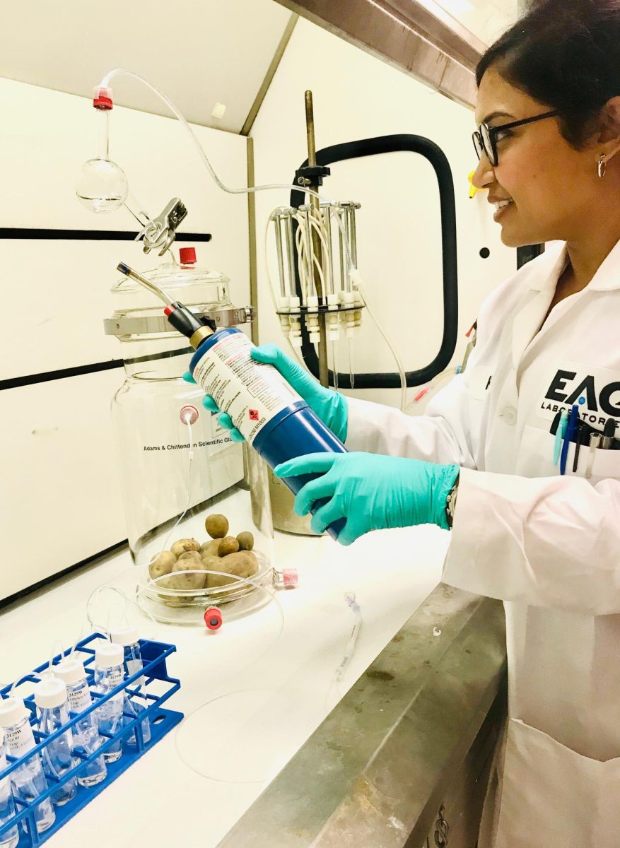 Kandala works on a potato sprout inhibitor biotransformation project. 
