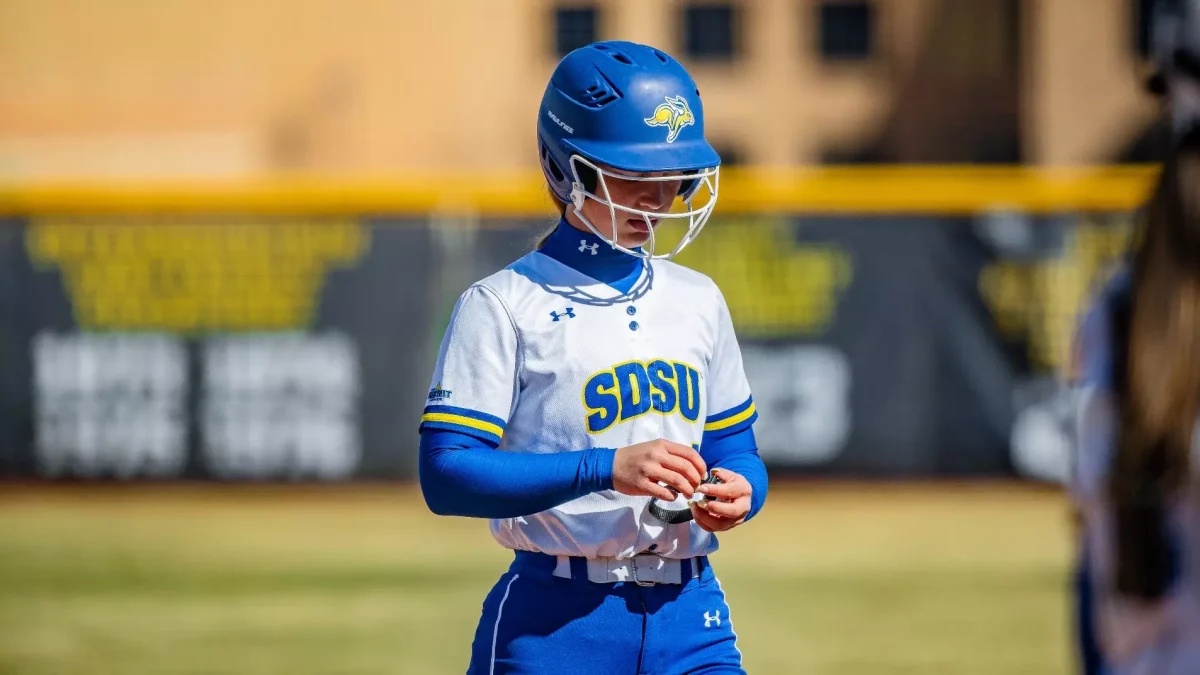 Sophomore Amanda Vacanti prepares for a game during the Rams Invitational/Colorado Classic. Vacanti has started the season hot with six home runs and 17 RBIs while batting .477